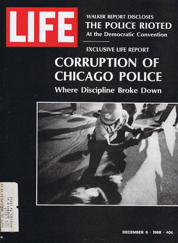 ORIGINAL Vintage Life Magazine December 6 1968 Chicago Police