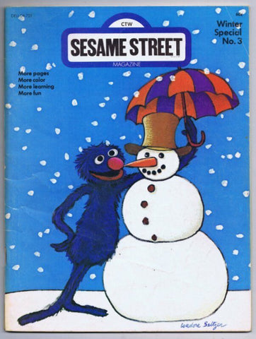 ORIGINAL Vintage 1973 Sesame Street Magazine Winter Special #3 Grover