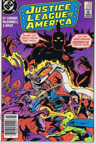 Justice League of America #252 ORIGINAL Vintage 1986 DC Comics Superman Batman