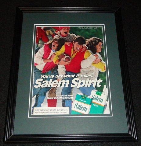 1974 Salem Spirit Cigarettes Framed 11x14 ORIGINAL Advertisement