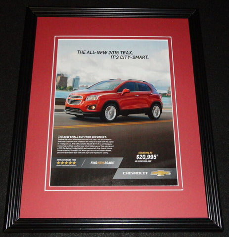 2015 Chevrolet Trax 11x14 Framed ORIGINAL Advertisement