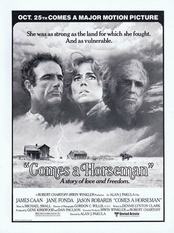 Comes a Horseman 1978 ORIGINAL Vintage 9x12 Industry Ad James Caan Jane Fonda 