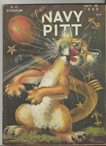 Navy vs Pitt Football October 16 1965 ORIGINAL Program 