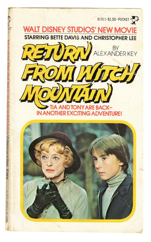 Return From Witch Mountain VINTAGE 1978 Paperback Book 1st Print Bette Davis