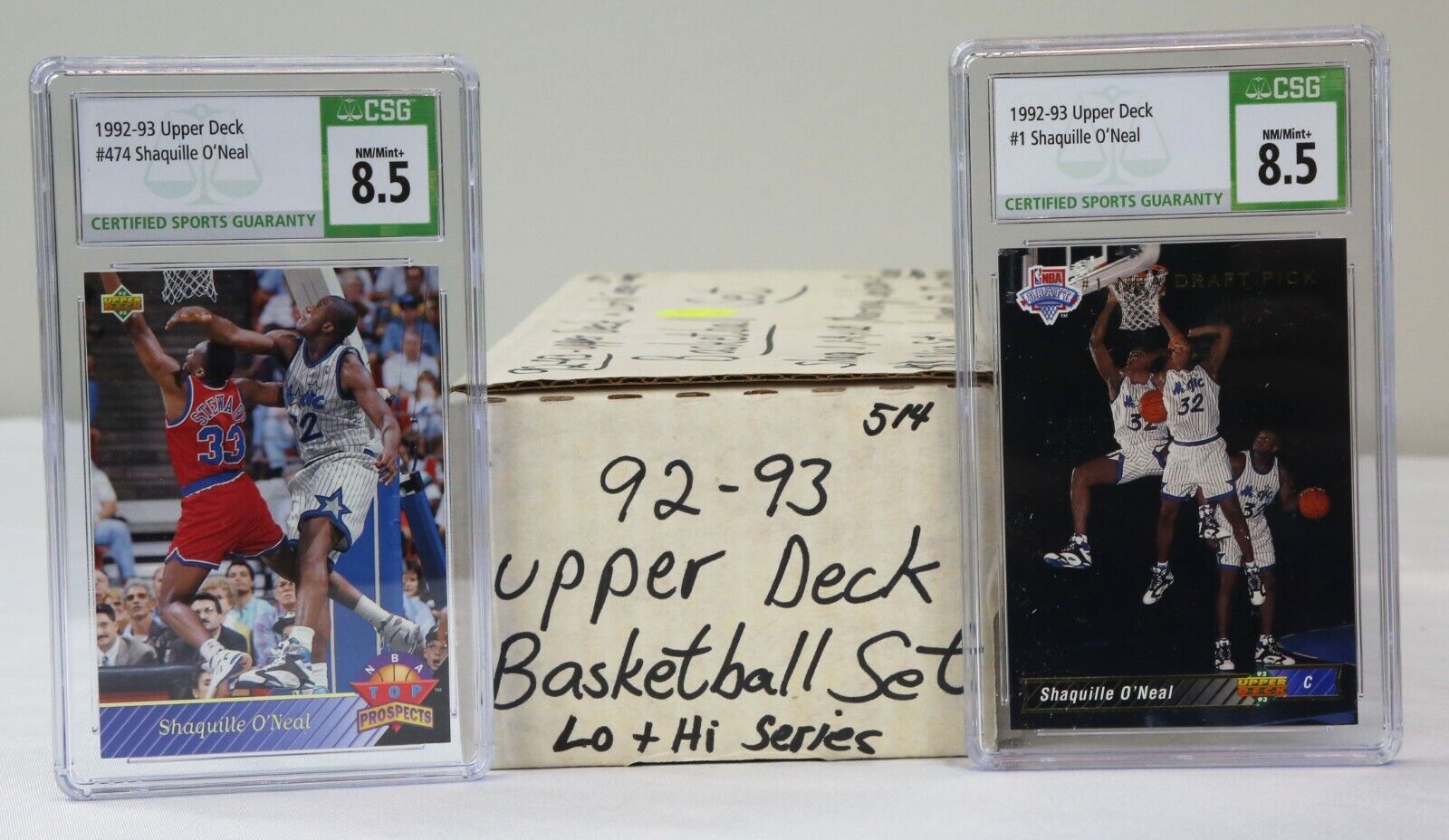 1992 Upper Deck Basketball Complete Set w/ Shaquille O'Neal CSG 8.5 RCs