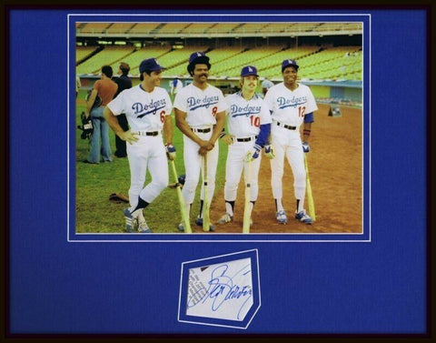 Steve Garvey Signed Framed 11x14 Photo Display JSA LA Dodgers