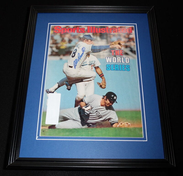 Bill Russell Signed Framed 1977 Sports Illustrated Magazine Cover Dodgers B