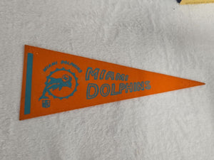 Vintage 1970s Miami Dolphins 9" Mini Pennant