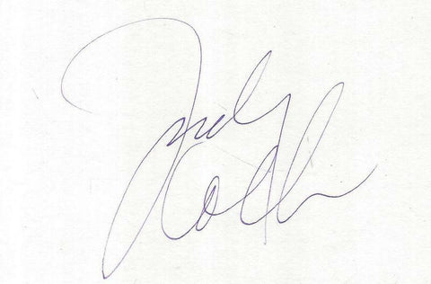 Judy Collins Signed 3x5 Index Card  