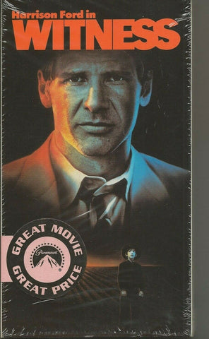 Witness VINTAGE VHS Cassette Harrison Ford