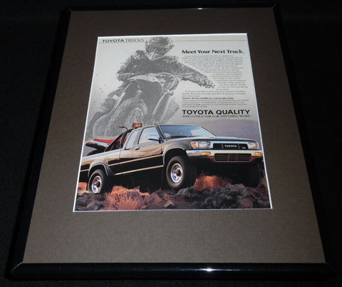 1988 Toyota 4x4 XTracab SR5 V6 Framed 11x14 ORIGINAL Vintage Advertisement