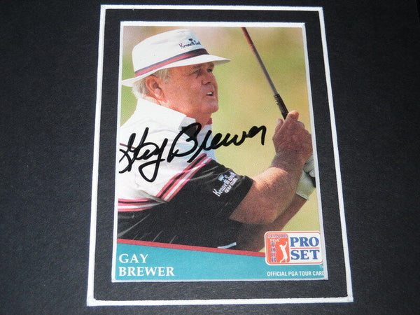 Gay Brewer Signed Framed 11x17 Photo Display w/ Jack Nicklaus Masters