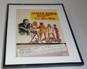 Dr No James Bond Belgium Framed 11x14 Repro Poster Set Sean Connery U Andress