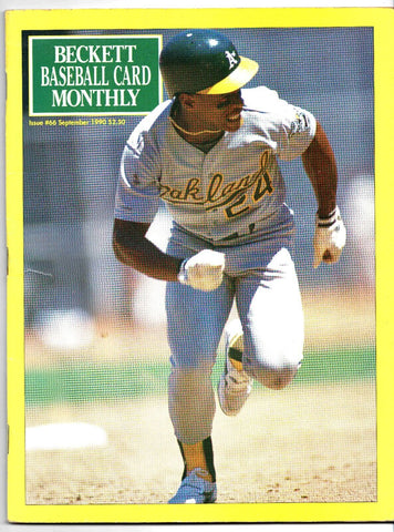 Beckett Baseball Card Magazine #66 Sep 1990 Rickey Henderson