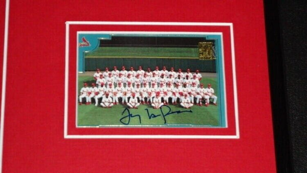 Tony LaRussa Signed Framed 11x17 Photo Display Cardinals A's HOF