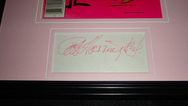 Pat Harrington Jr Signed Framed 1977 Inspector Comic Book Display Pink Panther