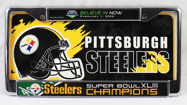 BRAND NEW Super Bowl XLIII Pittsburgh Steelers Champions License Plate