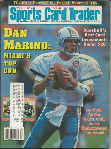 ORIGINAL Vintage Oct 1991 Sports Card Trader Magazine Dan Marino