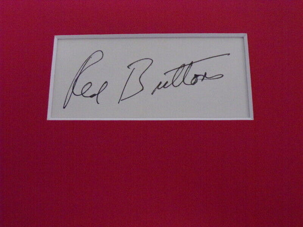 Red Buttons Signed Framed 16x20 ORIGINAL 1965 Your Cheatin Heart Ad Display