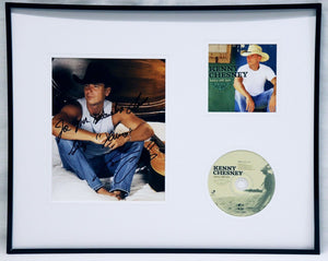 Kenny Chesney Signed Framed 16x20 Photo & CD Display Inscribed to Classroom