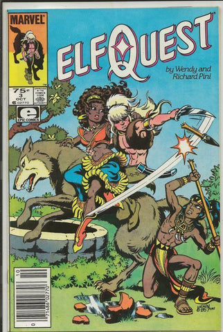 Elfquest #3 ORIGINAL Vintage 1985 Marvel Comics Newsstand Variant