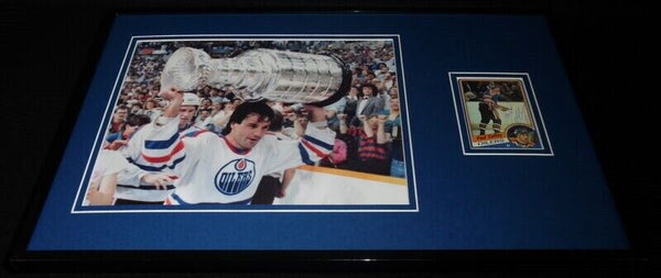 Paul Coffey Signed Framed 11x17 Photo Display Oilers Stanley Cup