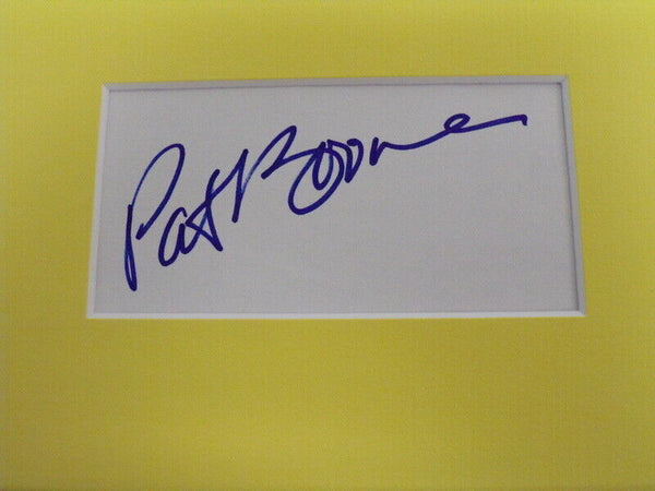 Pat Boone Signed Framed 16x20 ORIGINAL 1963 Yellow Canary Advertising Display