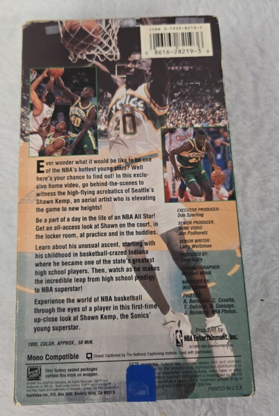 VINTAGE Shawn Kemp The Reign Man VHS Cassette Sonics