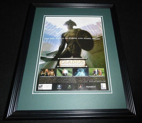 2003 Gladius PS2 XBox Framed 11x14 ORIGINAL Vintage Advertisement