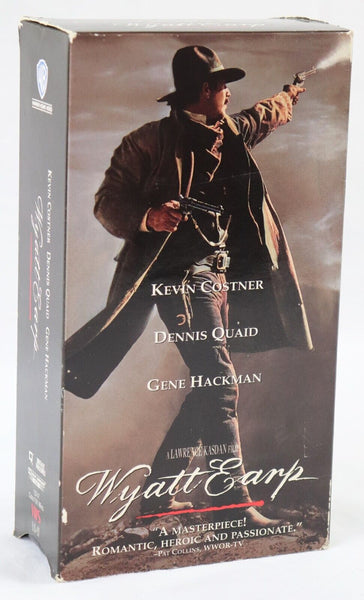 Wyatt Earp VINTAGE VHS Cassette Kevin Costner Dennis Quaid