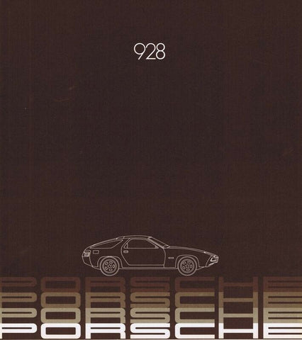 ORIGINAL Vintage 1983 Porsche 928 Sales Brochure Book