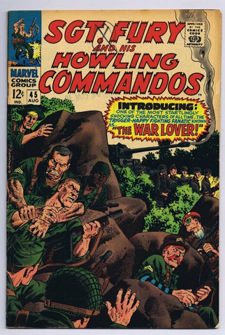 Sgt Fury and His Howling Commandos #45 ORIGINAL Vintage 1967 Marvel Comics