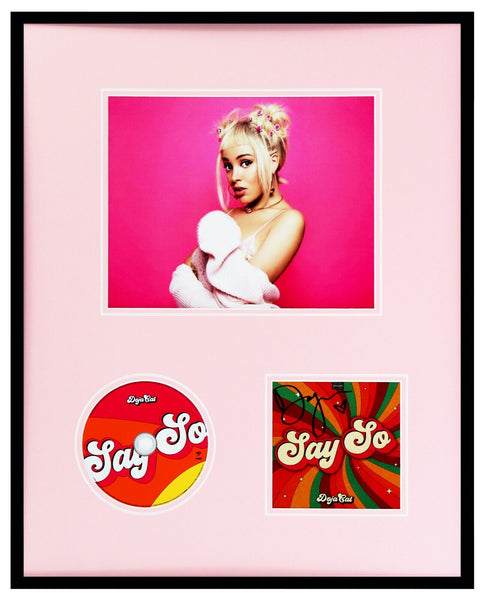 Doja Cat Signed Framed 16x20 Say So CD & Photo Display