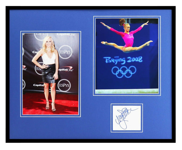 Nastia Liukin Signed Framed 16x20 Photo Set JSA