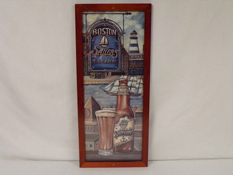 Boston Sailor's Tavern Beer Framed 9x21" Poster Art Bar Restaurant