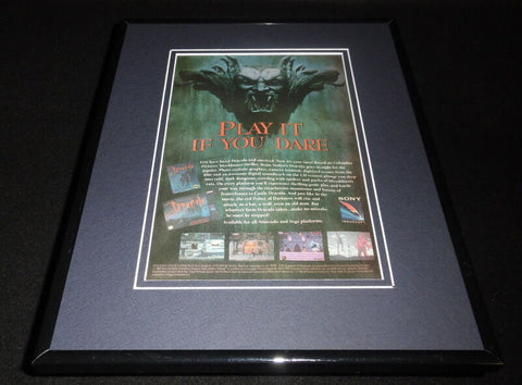 Bram Stoker's Dracula 1992 Nintendo SNES Framed 11x14 ORIGINAL Advertisement