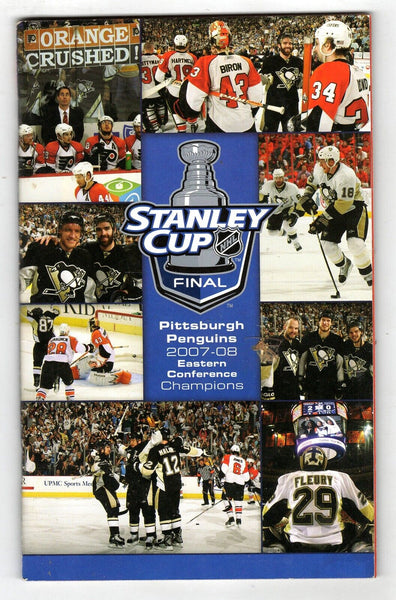 VINTAGE Apr 9 2008 Pittsburgh Penguins Ottawa Sens Playoff Program MAF Shutout