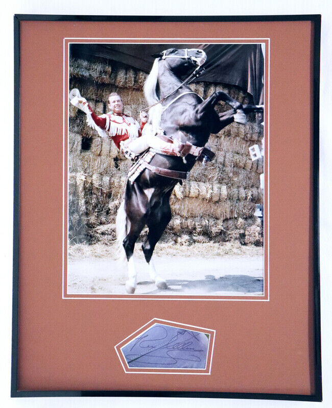 Rex Allen Signed Framed 16x20 Photo Display 