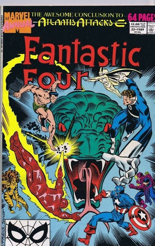 Fantastic Four Annual #22 ORIGINAL Vintage 1988 Marvel Comics Sub Mariner