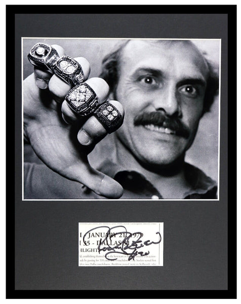 Rocky Bleier Signed Framed 11x14 Photo Steelers