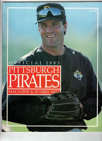 1993 Montreal Expos @ Pittsburgh Pirates Program Scorebook Andy Van Slyke