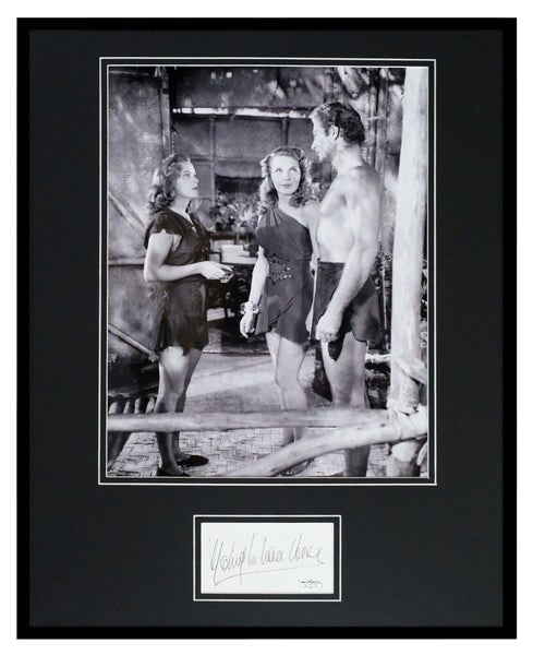 Monique Van Vooren Signed Framed 16x20 Photo Display JSA  