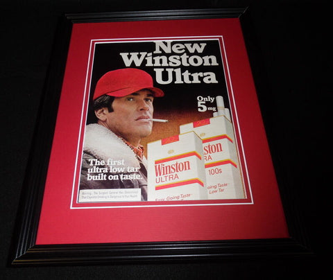 1980 Winston Cigarettes Framed 11x14 ORIGINAL Vintage Advertisement