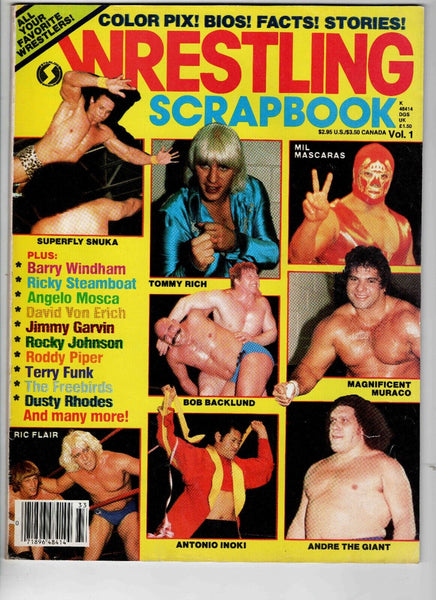 Wrestling Scrapbook #1 VINTAGE 1983 Andre the Giant Ric Flair