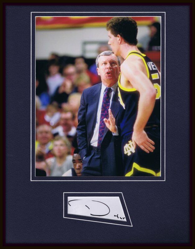 Digger Phelps Signed Framed 11x14 Photo Display JSA ESPN Notre Dame 