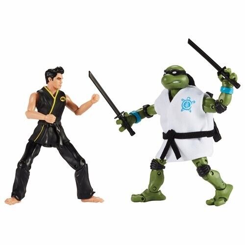 NEW SEALED 2022 TMNT Cobra Kai Leonardo vs Miguel Diaz Action Figure 2-Pack