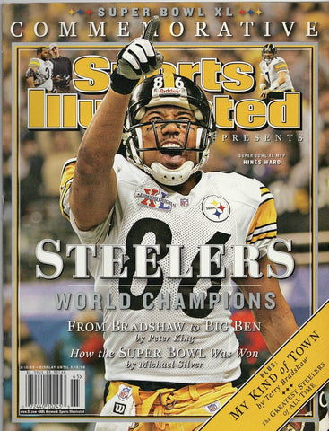 VINTAGE 2006 Sports Illustrated Hines Ward Super Bowl XL Steelers Commemorative