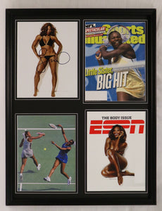 Serena Williams Signed Framed 18x24 Photo & SI Cover Display 