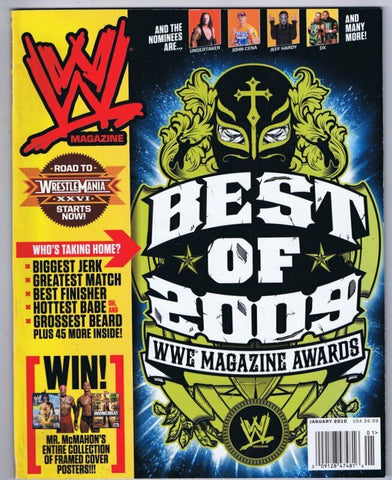 ORIGINAL Vintage January 2010 WWE Magazine Best of 2009