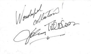 Johnny Tillotson Signed Vintage Album Page